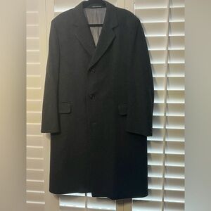 Men's Gray 100 percent Cashmere topcoat